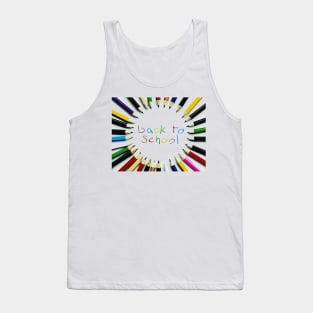 Back to school 2020 colouring pencils Tank Top